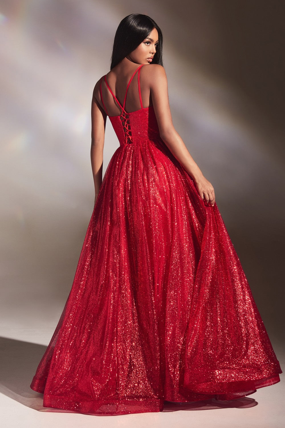 Luxury / Gorgeous Red Glitter Wedding Dresses 2024 Pearl Rhinestone  Appliques Prom Ball Gown Sweetheart Sleeveless Backless Court Train